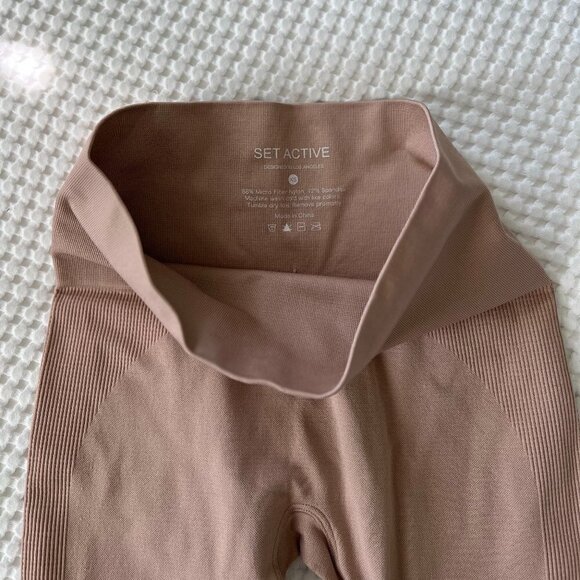 Set Active | Sculptflex High Waisted Seamless Leggings - Beige - Picture 9 of 9